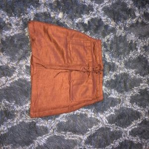 Burnt orange skirt